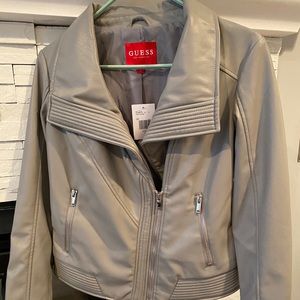 NWT Guess Faux Leather Moro Jacket